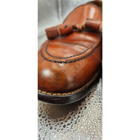 Alden Tassel Loafers 662 Shoes 8AA /B Brown Calfskin Pre-owned See Pictures main image 14